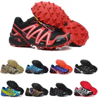wholesale speed cross 3 outdoor mens running shoes SpeedCross runner Jogging III Black Green Pink Grey #48 Men Trainers Sports Sneakers chaussures zapatos