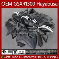 OEM Hayabusa pour Suzuki GSXR-1300 GSXR 1300 CC 1300CC 77NO.24 GSXR1300 08 GSXR1300 08 2008 2009 2011 2011 2012 2013 GSX R1300 2014 2015 2016 2017 2019 Kit de carénage plat noir