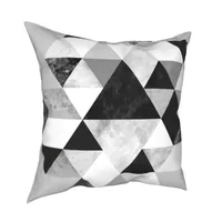 Cushion/Decorative Pillow Graphic Black White Case Abstract Geometric Triangle Marble Scandinavian Cushion Cover Decor Pillowcase For Home 1