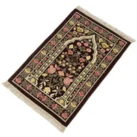 Мусульманский молитвенный коврик толстый исламский синель молящийся коврик цветочные тканые кисточки одеяло ковры и ковры 70x110см (27,56x43,31ин) 210928
