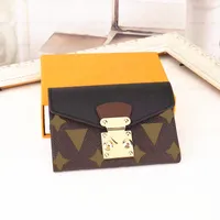 Top quality Single zipper purse luxur Designer WALLET the most stylish way to MON0GRAM cards and coins men leather card holder long women Holders Lambskin Wallets