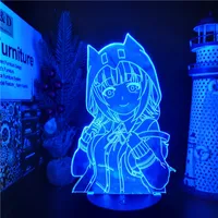 Danganronpa 2 Chiaki Nanami 3D LED Anime Lamp Illusion Lighting Color Changing Night Lights Lampara voor Kerstmis