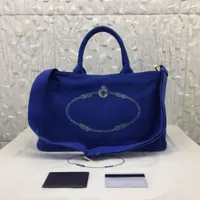 7A+ 2020 canvas escale billetera de diseñador book tote pra Deep Blue beach boite Letter Thread fashion handbag top handle bag