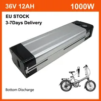 36V 12Ah lithium zilver vis eBike batterij pack 500W 36 V 13AH elektrische fiets 18650 e-bike li-ion batterie met 42V 2A-oplader en 15a BMS bodem ontlading EU-voorraad