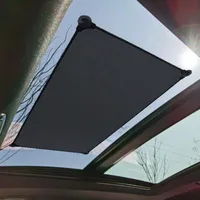 Car SUV Universal Sun Shades Folding Front Rear Sunroof Windshield Sunshade Suction Cup Heat Insulation UV Protection Film