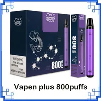 Nuovo Vapen Plus 800Puffs Monouso E Sigarette E sigarette Kit Kit 550 mAh Batteria 3.5ml Pods Pods Vuoti pre-riempiti Cartucce VAPE Penna 10Options vs Air Bar LUX