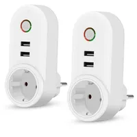 USB Charger Socket Wifi Smart Plug Wireless Power Outlet Remote Control Timer eWelink Alexa Google Homea40 a17