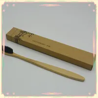 escova de dentes de dentes de bambu de cor mista
