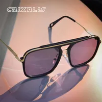 Okulary przeciwsłoneczne Crixalis Vintage dla mężczyzn Retro Anti Grare Jazdy Słońce Okulary Mężczyzna Moda Square Odcienie UV400 Zonnebril Heren
