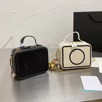 Designer- donne classiche mini rossetto box box borse fotocamera maniglia con maniglia catena catena in oro sfera a sfera a tracolla