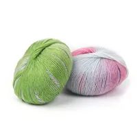 1ball 50g Mano-tejido Rainbow Colorido Crochet Cashmere Wool Blend Hiling Knitting 20cd