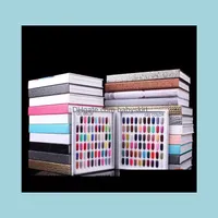 Pratique des ongles Affichage Art Salon Santé Beauté Professionnel Modèle 216 Couleurs Gel Polish Color Color Livre Outils de carte dédiés avec 226 Fals