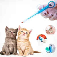 Katze Welpen Pillen Dispenser Fütterungsset Pet Medicine Dispenser 1 PC Gegeben Medizin Kontrollstäbe Spritze Dosierer Pet Feeder