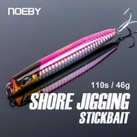 NOEBY 110mm 46g Sinking Pencil Shore Jigging Fishing Lures Artificial Hard Baits Jig Stickbait Winter Sea Fishing Lure