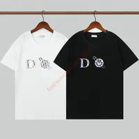 2022 Moda Tasarımcısı 3D Güzel Yüz Bump Baskı T Shirt Erkekler Için Lüks Mektup Nakış D Simgesi T-shirt Erkek Kadın Giyim Kısa Kollu Gömlek Bayan Tee