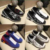 Nuove lettere colorate di stoffa scarpe oblique stampate sportive sportive e scarpa da donna casual da scarpa da scarpe da ginnastica con scatola taglia 35-46