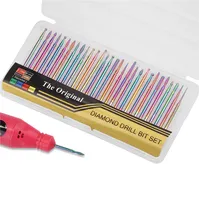 30 Pcs Nail Drill Heads Colorful Tungsten Steel Nails Polishing Manicure Set Tools with Storage Box