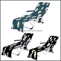 Schärpen Textilien Home GardenSummer Deck Chair ATTS Sun Lounger Bett Gedruckt Garten Swimmingpool Lounge Chairs Ers Drop Lieferung