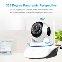 WiFi Camera Home Baby Monitor Beveiliging HD PAN TILL DRAADIGE IP TWEE MANIER AUDIO CCTV Eenvoudig en praktisch