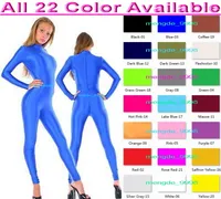 Blue Lycra Spandex Женщины Костюм костюм костюм на молнии 23 Цвет Сексуальные женские Бодисуита Костюмы без головы / Рука / нога Хэллоуин Party Party Dress Cosplay M618