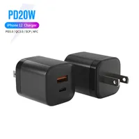 20 Вт PD Быстрое зарядное устройство Частная форма USB QC3.0 адаптер питания двойной порт с нами вилки ETL зарядные устройства для iPhone Samsung Huawei