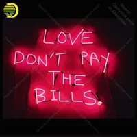 Autres bulbes d'éclairage Tubes Néon Signe pour l'amour Donot Play Bills Luces Light Lampara Signes Vente Vintage Windower Wall personnalisé fabriqué