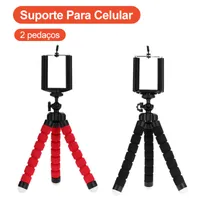 ライブストリーミング怠惰な変形携帯電話ホルダーの携帯用カメラ三脚のための黒+赤いスポンジのタコの三脚のスタンドホールダー