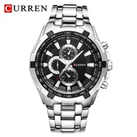 CURREN 8023 Quartz Watch Men Waterproof Sport Military Watches Mens Business Stainless Steel Wristwatch Male Clock reloj hombre 220225