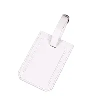 10pcs Bag Parts Travel PU Square Luggage Tag Mix Color Suitcase ID Addres Holder Baggage Boarding Portable Label