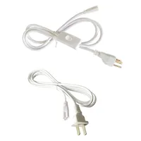 (Switch) Verlichting Accessoires US Plug Power-kabel Corded Electric met ingebouwde op Uitschakelaar, Geïntegreerde LED-buisdraad Extender - White