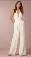 Frauen Sexy Jumpsuits Prom Kleid Hochzeit Gust Kleider Chiffon V-Neck Sleeveless Tops und lange Hosen Strampler für Frauen