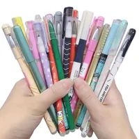 Ballpoint Pens 30/50 %/Set Kawaii стиральная ручка набор 0,5 мм/0,38 мм. Смешивание синих чернил для школьных принадлежностей Написание экзамен