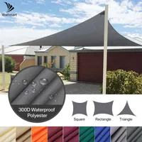Shade imperméable Shade Rectangle Square Sun Shelter Tentes pour voitures Jardin Terrasse Terrasse Canopée Natation Yard Sail Beach Ahning X0707