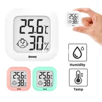 홈 미니 LCD 디지털 온도계 습도계 실내 룸 전자 온도 습도 측정기 센서 게이지 날씨 역