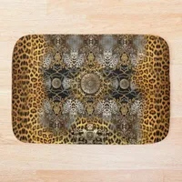 Bath Mats Nature Morte Luxury Animal Print Decorative Leopard Design Mat Bathroom Set Mirrofiber Cartoon Rug