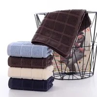 Toalha yaapeet 5 pcs algodão toalhas de viagem bonita casa de banho de alta qualidade de alta qualidade manta cor sólida cor marrom escuro