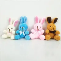 6 cm pluche bunny hanger sleutelhanger schattige kleine pluche dieren sleutelhanger paasfeestje gunsten kinderen geschenken C0117