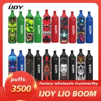 IJoy Lio Boom 3500 Puffs Disposable Vapes Kit E Sigaretten 1400 mAh Batterij 5% 10 ml POP VAPE PK GUNNPOD AOKIT CUBE 2 HZKO IDOL BANG XXL Geek Bar