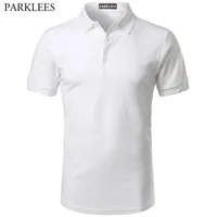 Wit Katoen Heren Polo Shirts Merk Mode Polos Para Hombre Slim Fit Polo Shirt Mannen Kwaliteit Chemise Camisa Polo Masculina 210524