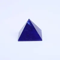 Piramide-fine Big Blue Melting Quartz Quartz Pyramids Gemstone 1.18 "intagliato piramidale cristallo cyaring artigianato