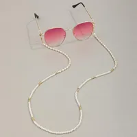 Stil ABS Pearl Sonnenbrille Kopfhörer Anti-Lost-Kette Halskette Frauen Mode Sommer Exquisite Zubehör Schmuck Für Mädchen Ketten