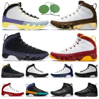 2021 Chaussures de basketball 9 9S Hommes Baskets Sports Sneakers Sports OG Changer le World Bred Chawfish Creefish Dream Gym Melo Racer Blue Unc University Gold