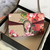 2021 Flower Messenger Bag Luxury Designer Brand Fashion Classic Lady Cadena Hombro Hombro Varios Tamaños Con Cajas