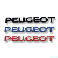 3D Metal Car Letter الخلفية Trunk Carals Emblem Badge Sticker for Peugeot 206 207 208 301 307 307 406 407 408 508 607 2008 3008 3008