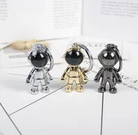 Fashion 3D Astronaut Portachiavi Spaziale Robot Spaceman Portachiavi Mini Robot Metal Key Ring Pendant Auto Zaino Pendente Portaintendio Portaintrozzo all'ingrosso Accessori regali