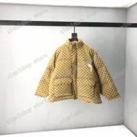 21SS Men Dise￱adores Jackets Down Parkas Carta con capucha bordado Jacquard Stand Collar Mens Coats Ropa de ropa exterior