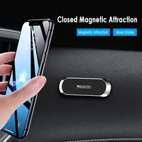 Coche Magnético Titular de teléfono móvil Dashboard Backseat Mini Strip Forma Soporte para iPhone Samsung Mural Magnet GPS Montaje de asiento trasero