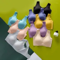 Bustiers korsetten one size, no size 2.0 ms Latex Zero Sense of Pure Color Sleep Underwear Bra Rims Non-Trace Movement