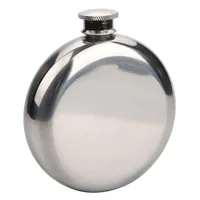 5oz Round Stainless Steel Hip Flask Whiskey Liquor Wine Bottle Pocket Containers Russian Flagon Flasks for Travel Outdoor