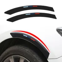 New Universal Car Wheel Rim Eyebrow Protector Waterproof Wheel Arch Mouldings Rubber Stickers Decor Rubber Strip Bumper Protector